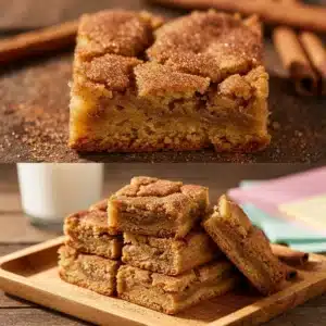 brown butter snickerdoodle bars - featured image