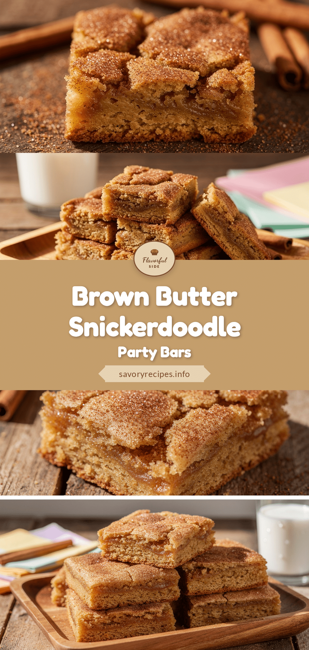 brown butter snickerdoodle bars recipe