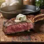 cast iron reverse sear tomahawk steak - featured image