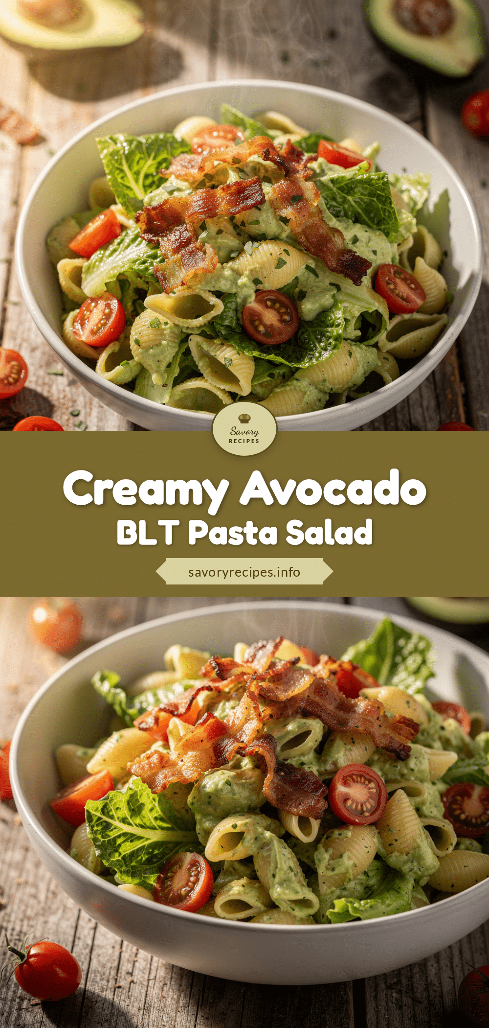 creamy BLT pasta salad recipe