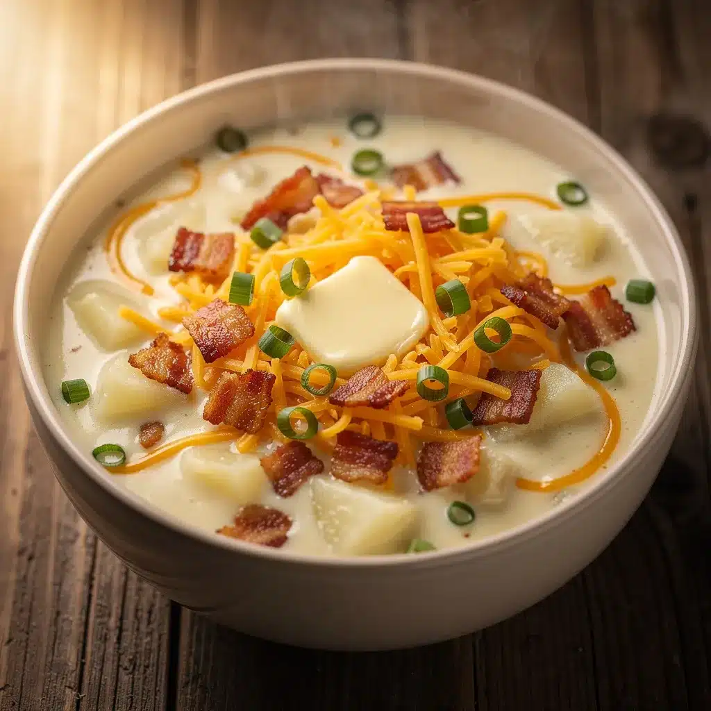 creamy loaded baked potato soup preparation steps