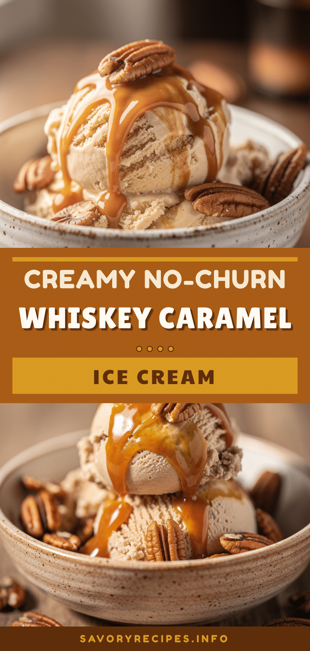 creamy no-churn whiskey caramel ice cream recipe