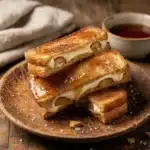 crispy apple cinnamon cream cheese stuffed french toast sticks - featured image