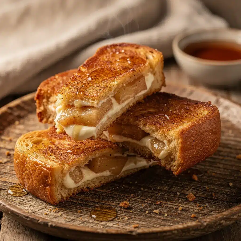 crispy apple cinnamon cream cheese stuffed french toast sticks preparation steps
