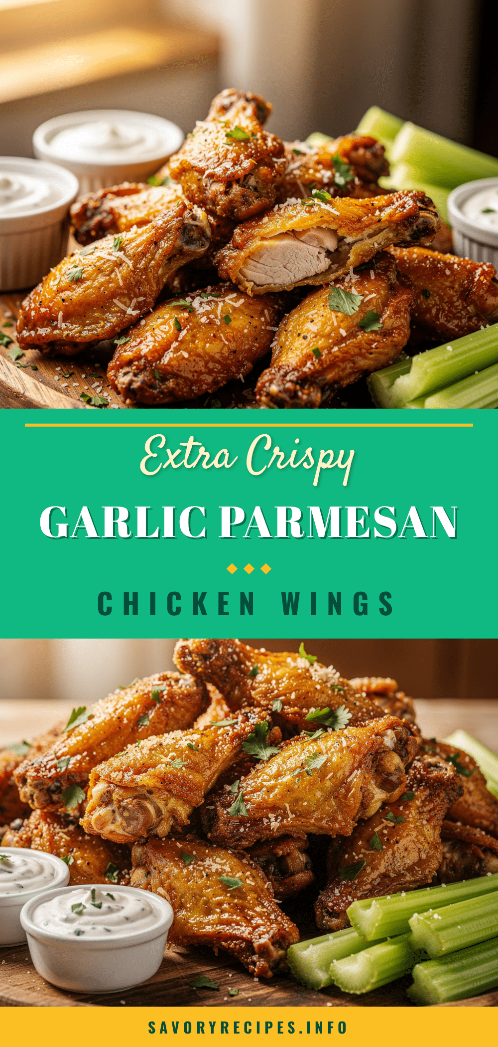 crispy garlic parmesan chicken wings recipe