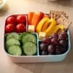 fresh rainbow veggie bento box lunches for kids - featured image