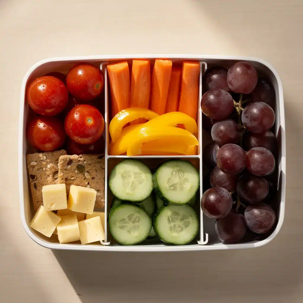 fresh rainbow veggie bento box lunches for kids preparation steps