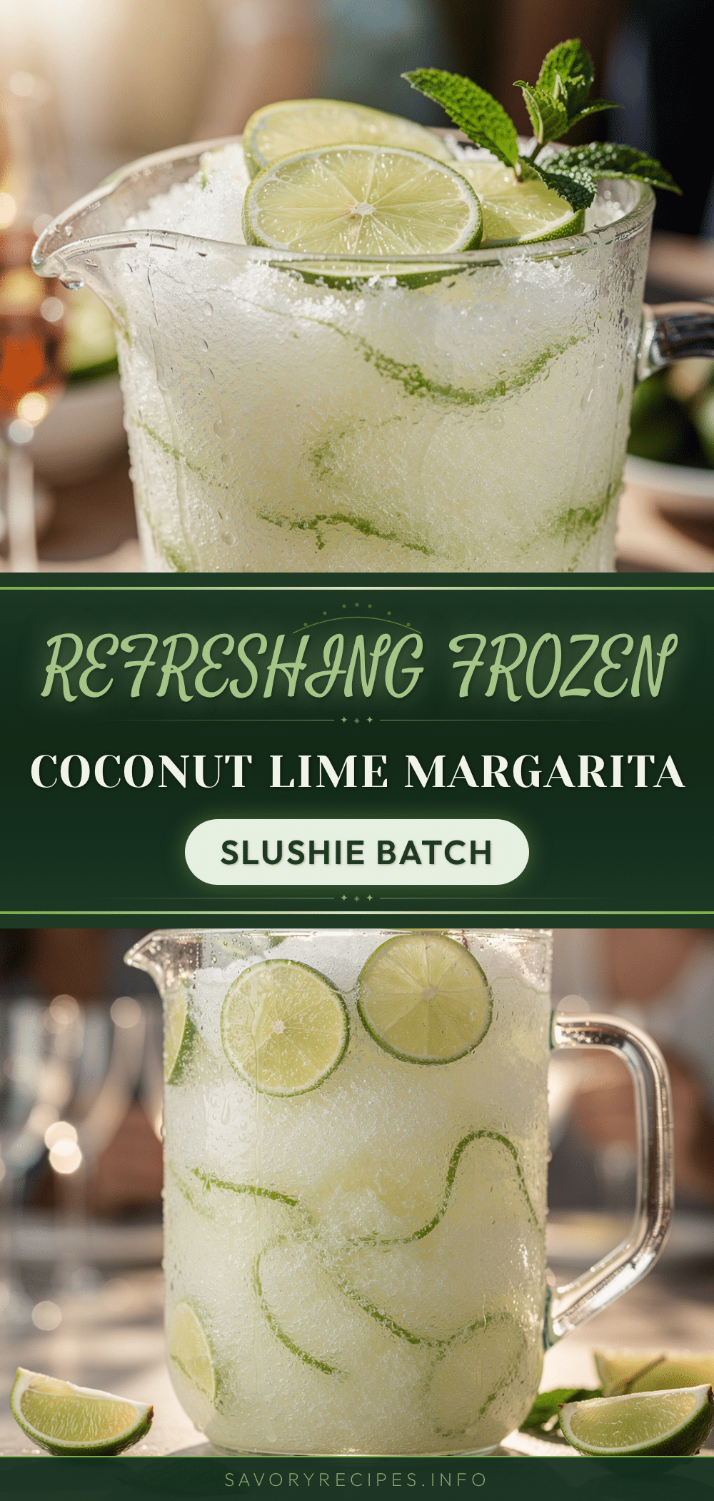 frozen coconut lime margarita slushie recipe