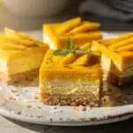 frozen mango lime cheesecake bars - featured image
