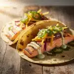 grilled salmon tacos - featured image
