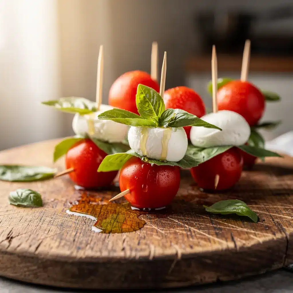 mini caprese skewers preparation steps