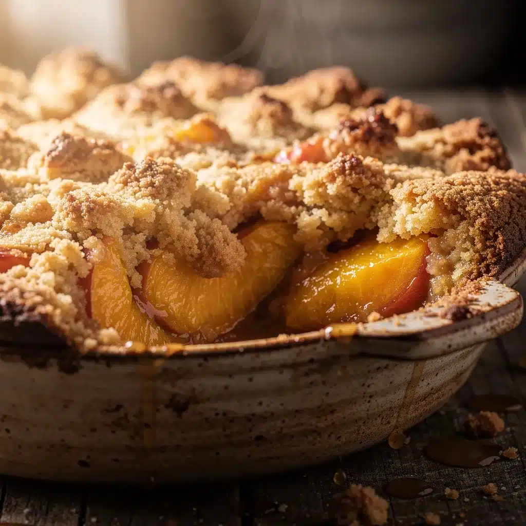 peach cobbler dump cake preparation steps