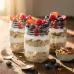 protein-packed overnight oat jars - featured image