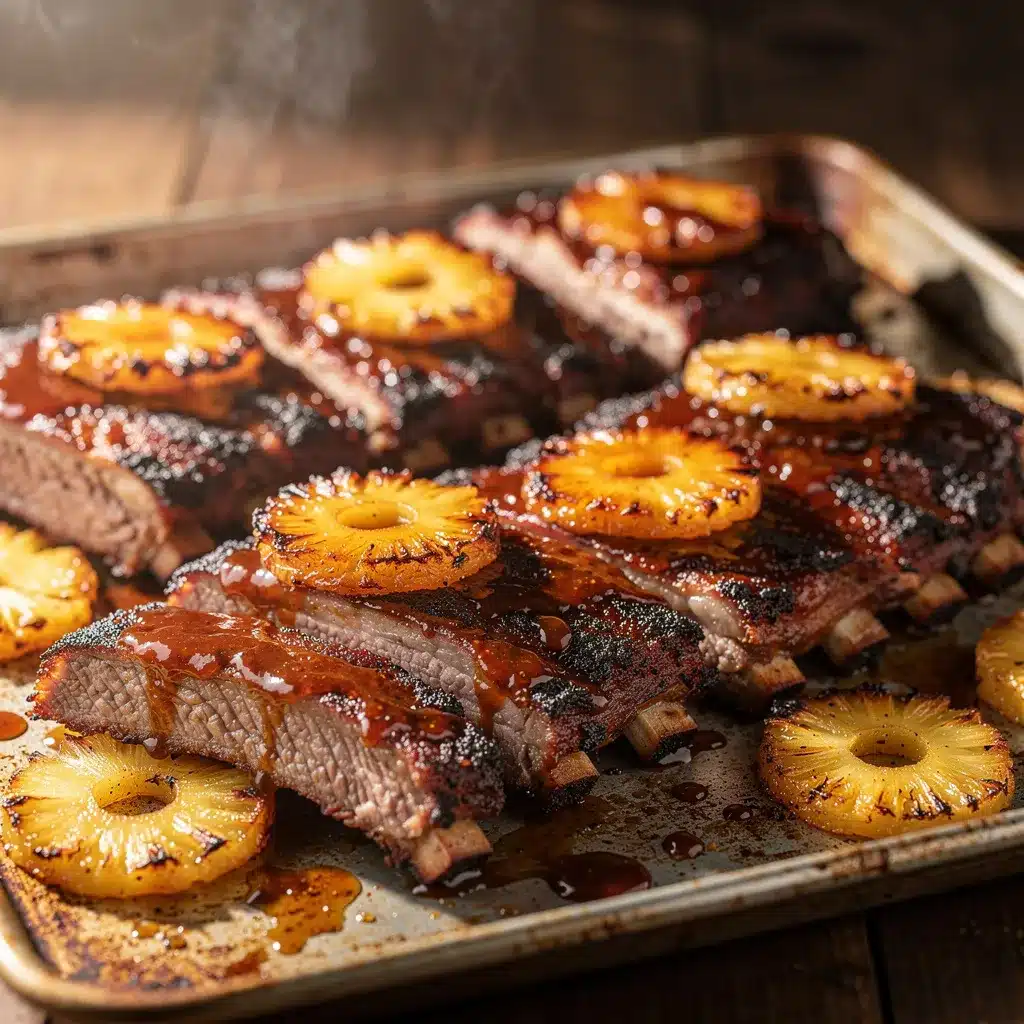 sheet pan bbq baby back ribs preparation steps