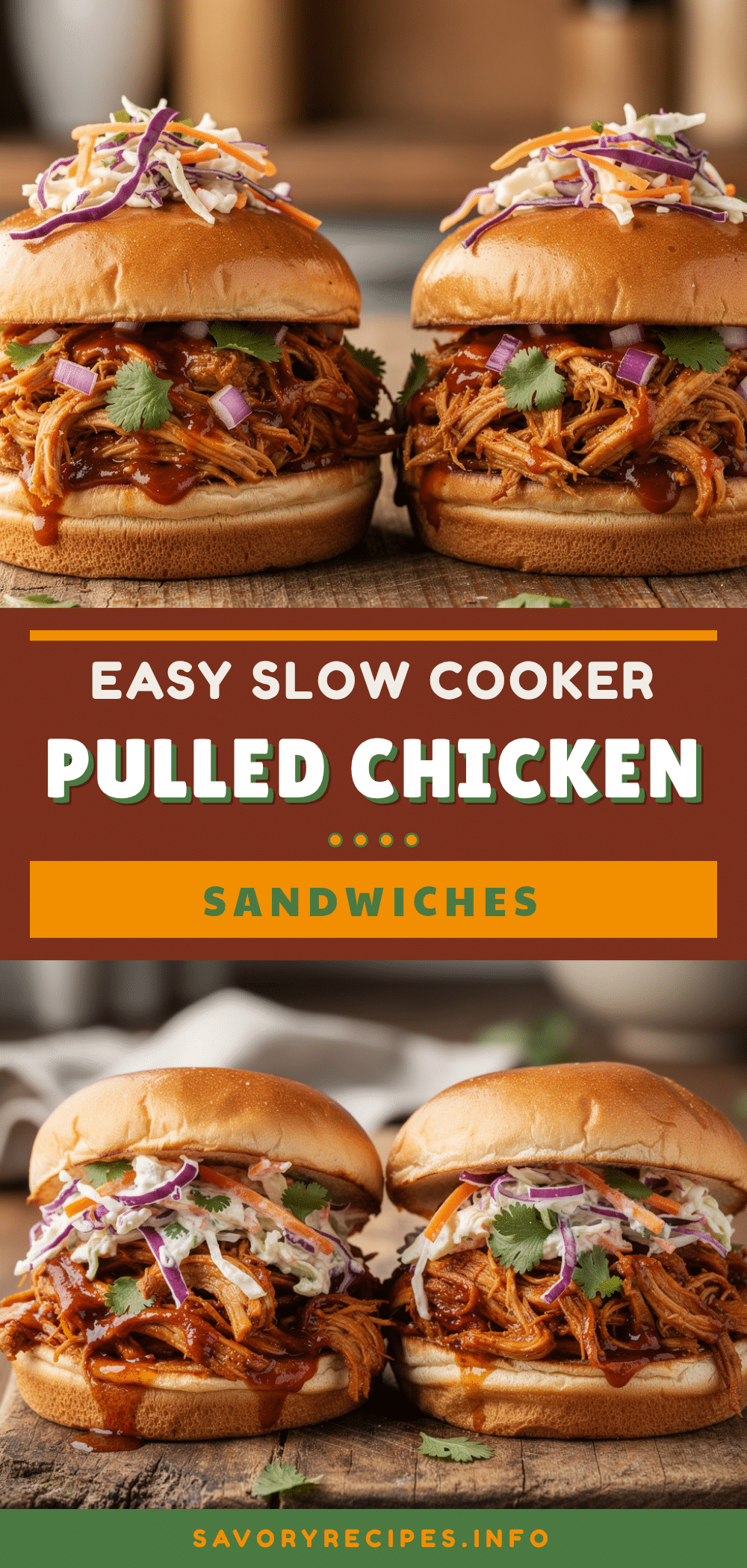 slow cooker pulled chicken sandwiches recipe