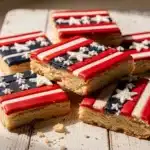 stars and stripes sugar cookie bars - featured image