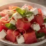 watermelon feta mint salad - featured image